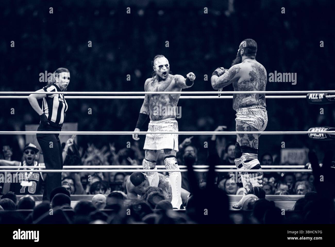 Malakai Black at All Elite Wrestling: All In 2023, at Wembley Stadium, London Stock Photo
