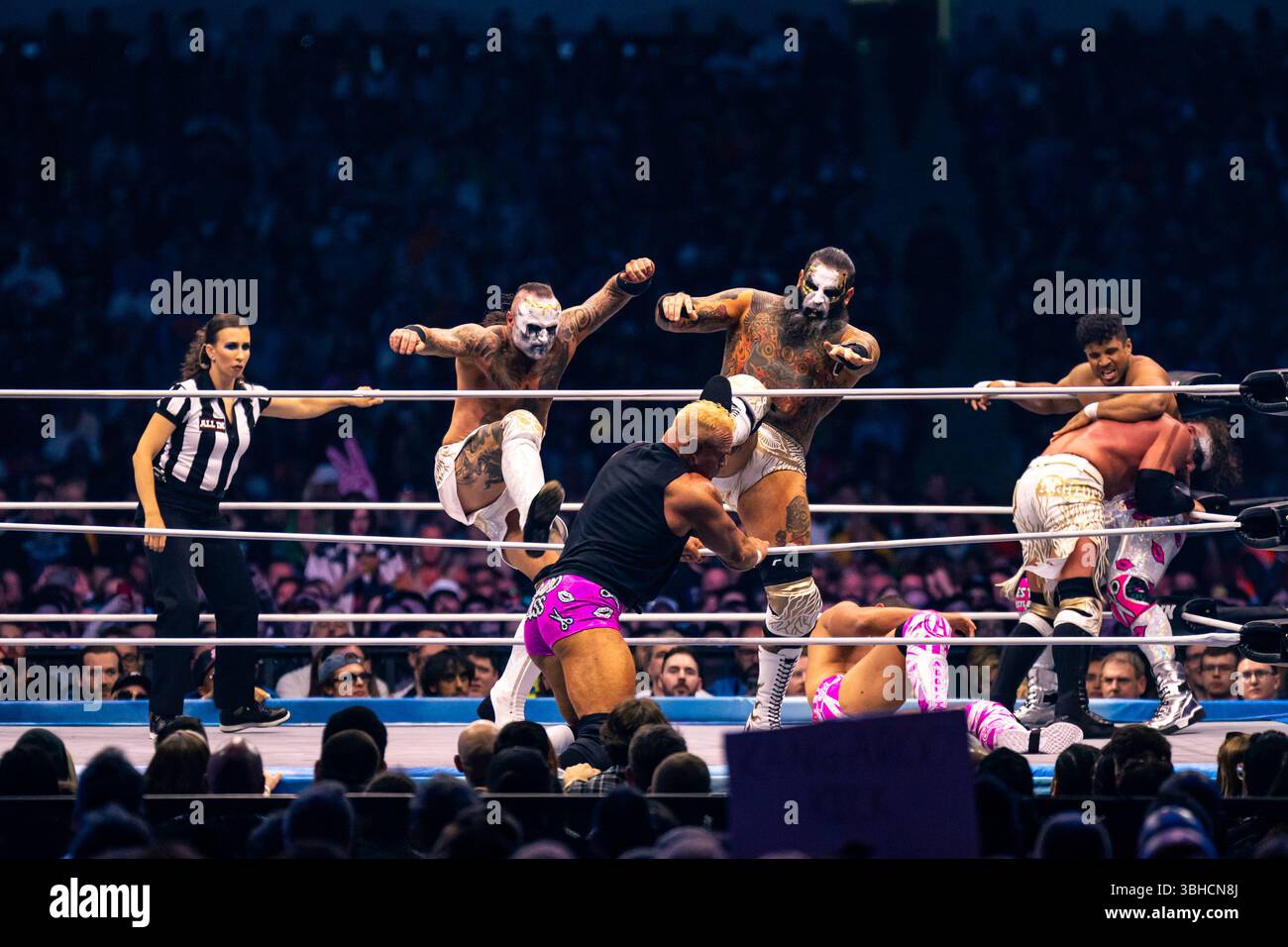 The House of Black at All Elite Wrestling: All In 2023, at Wembley Stadium, London Stock Photo