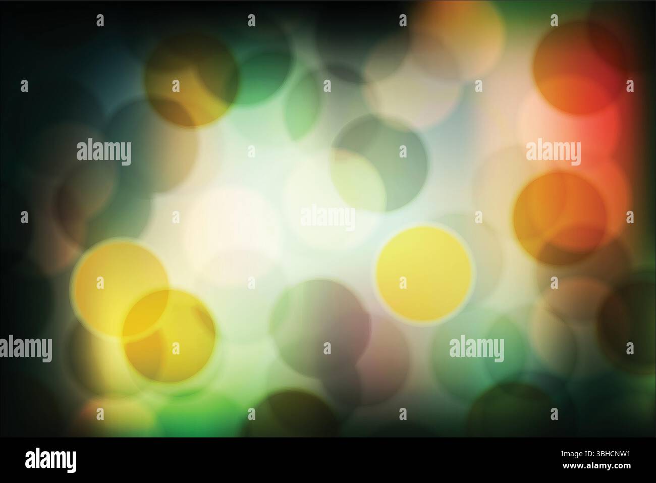 Abstract  Bokeh Background with Light Circles Stock Vector