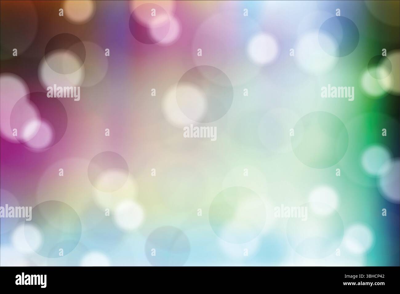 Abstract  Bokeh Background with Light Circles Stock Vector