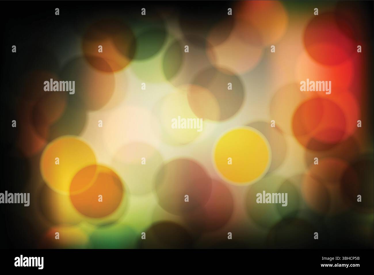 Abstract  Bokeh Background with Light Circles Stock Vector
