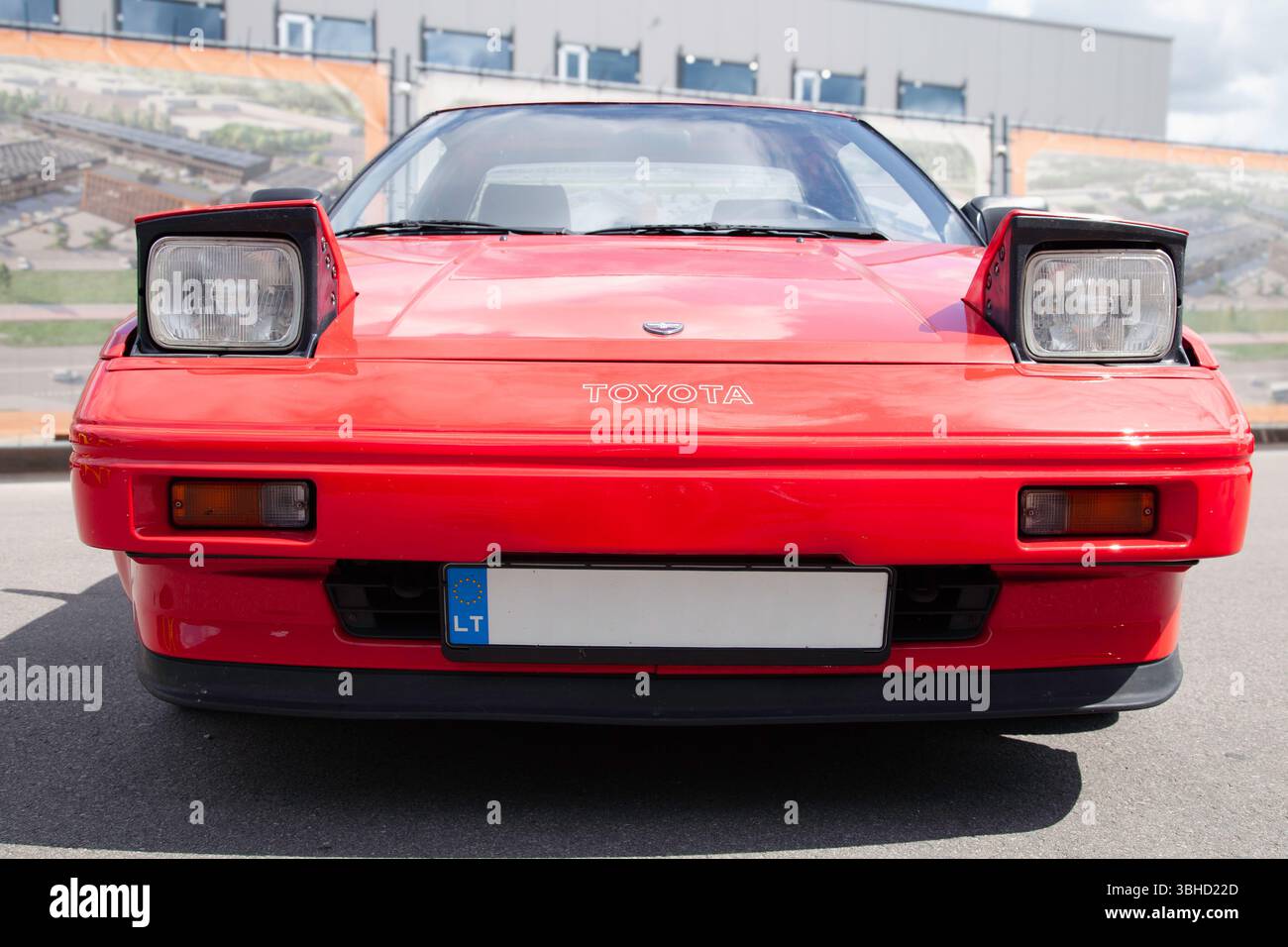 Vilnius, Lithuania - 31-05-2025 - Vintage Red Toyota MR2 with Pop-Up ...