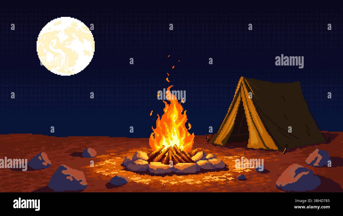 Pixel art open sky hi-res stock photography and images - Alamy