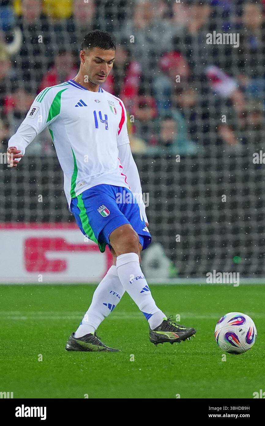 Italy S Diego Coppola During The 2026 World Cup Qualifiers Soccer Match Italys Diego Coppola During The 2026 World Cup Qualifiers Soccer Match Between Norway And Italy At Ullevaal Stadium In Oslo Norway Friday June 06 2025 Sport Soccer Photo By Spadalapresse 3BHDB9H 