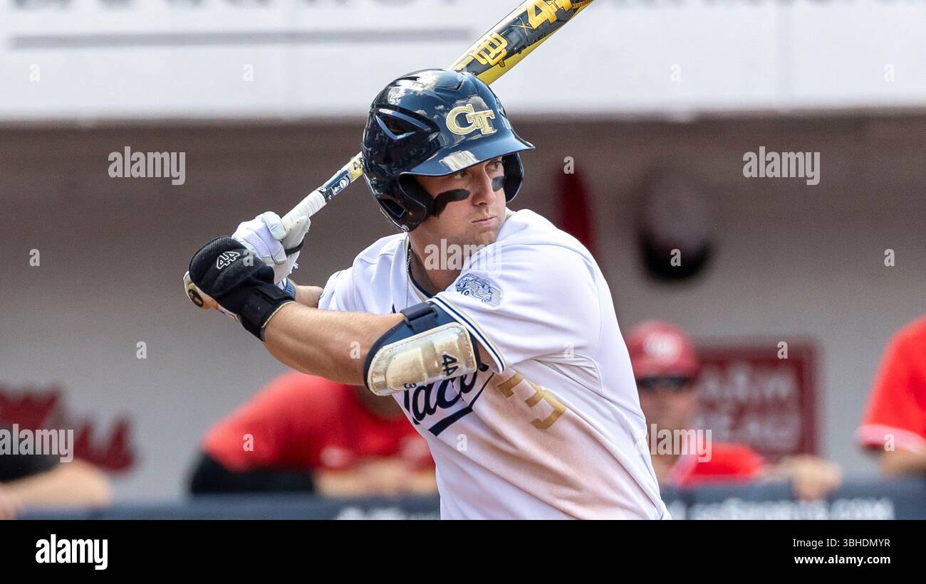 Carson Rudd Baseball Georgia Tech infielder Carson Kerce (3) during an NCAA regional ...