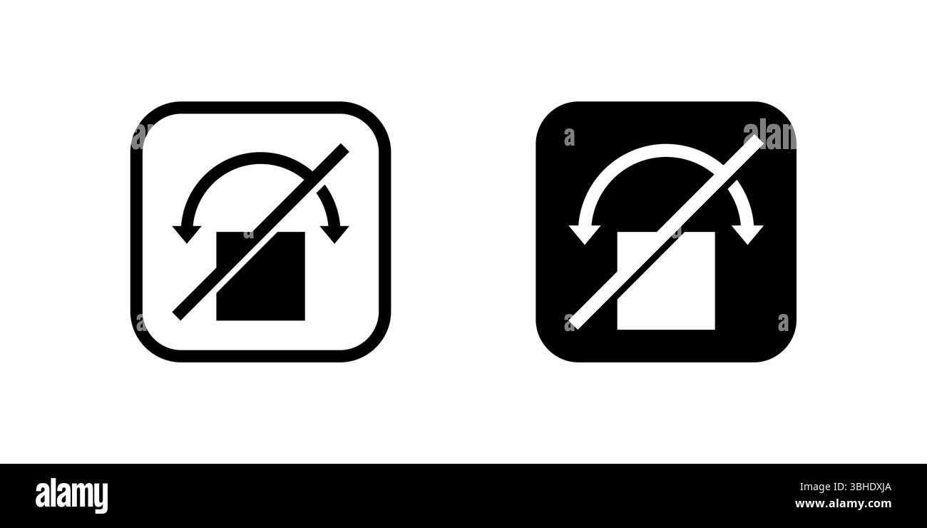 Do not roll symbol icons, crucial for packaging and cargo handling to ...
