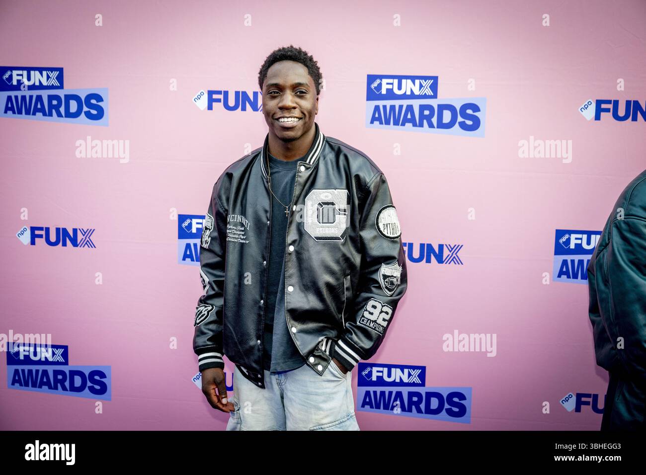AMSTERDAM -Ta Joela on arrival, prior to the twelfth edition of the FunX Awards. During the awards show at AFAS Live, favorite artists will be presented with the most important music awards. ANP ROBIN UTRECHT netherlands out - belgium out Stock Photo