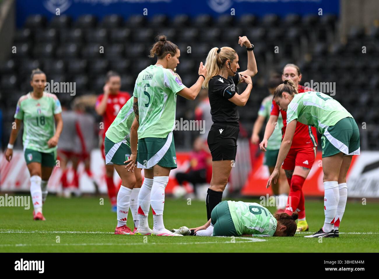 UEFA Women's Nations League Wales v Italy Women Swansea.com Stadium ...