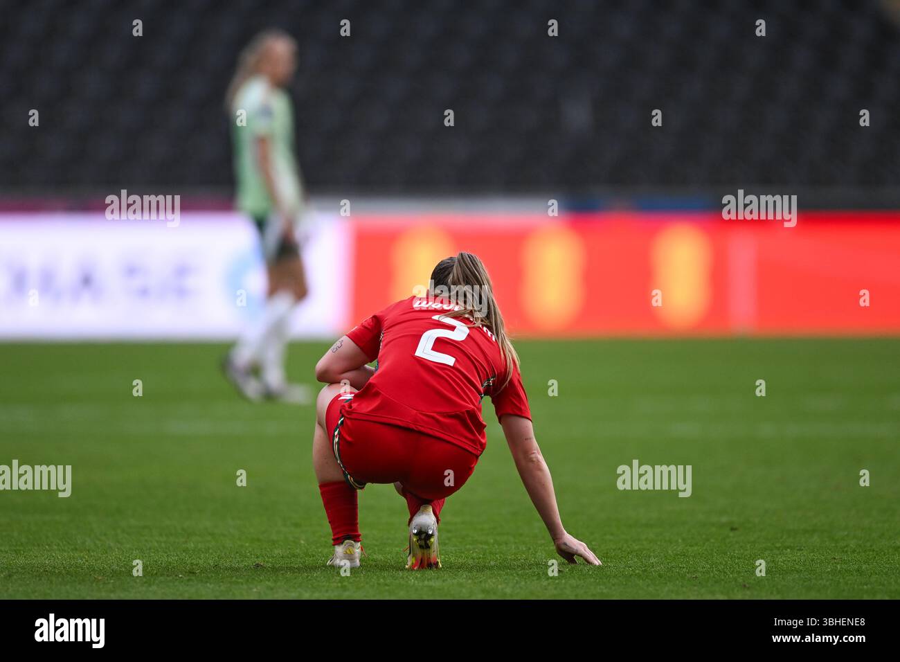 UEFA Women's Nations League Wales v Italy Women Swansea.com Stadium ...