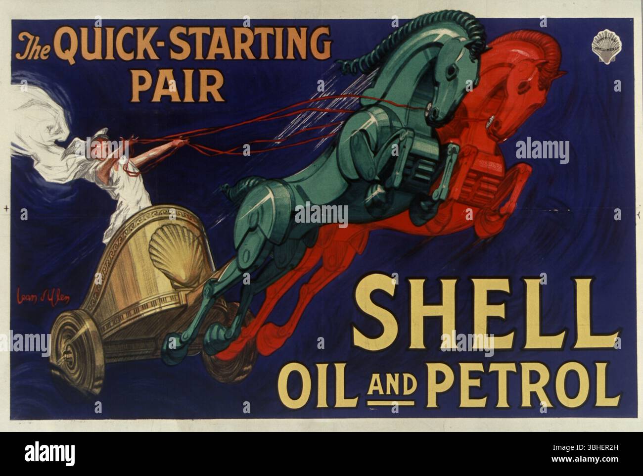 Shell advertising poster hi-res stock photography and images - Alamy