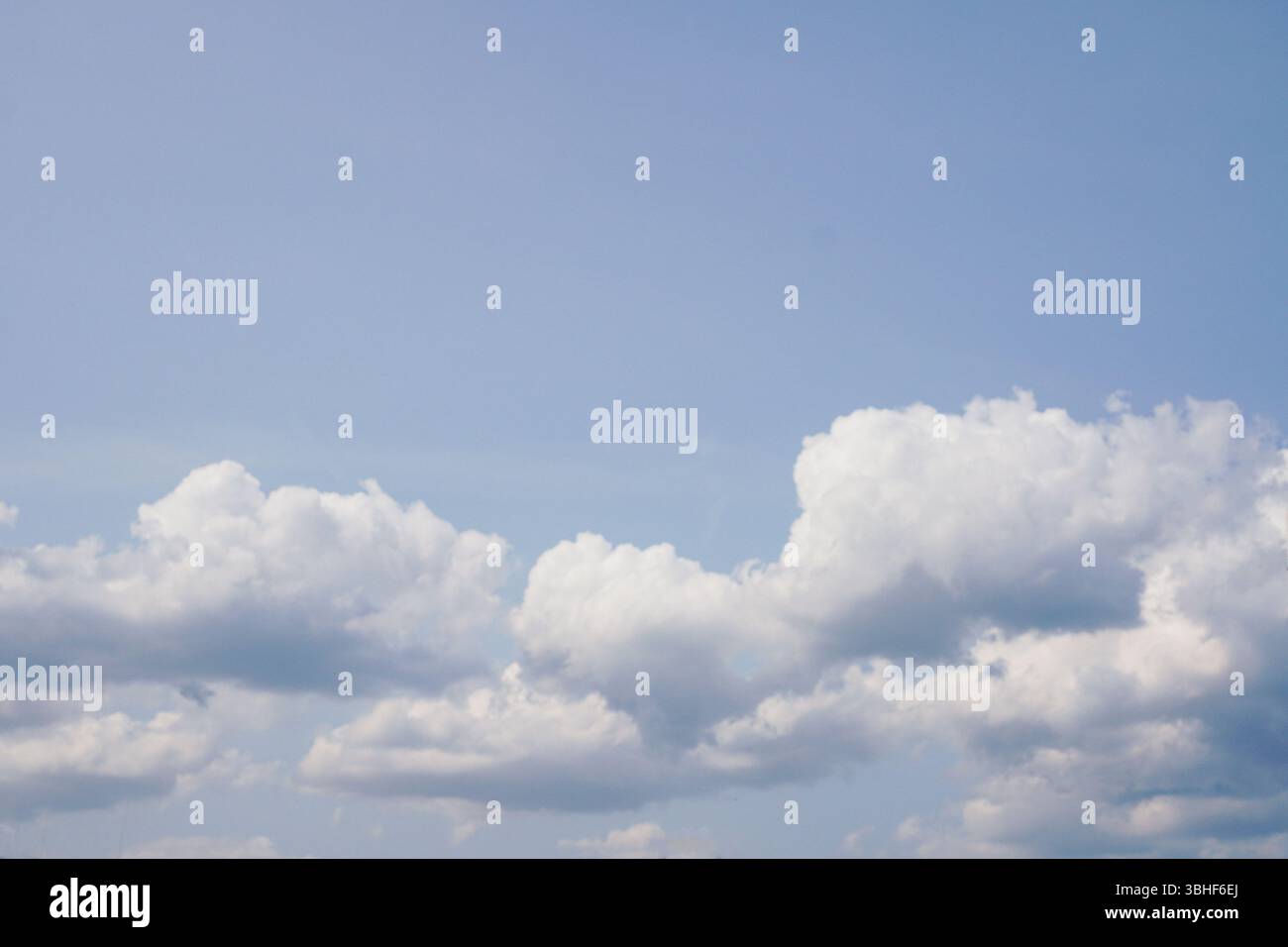 White clouds in a blue sky,  Copy space Stock Photo