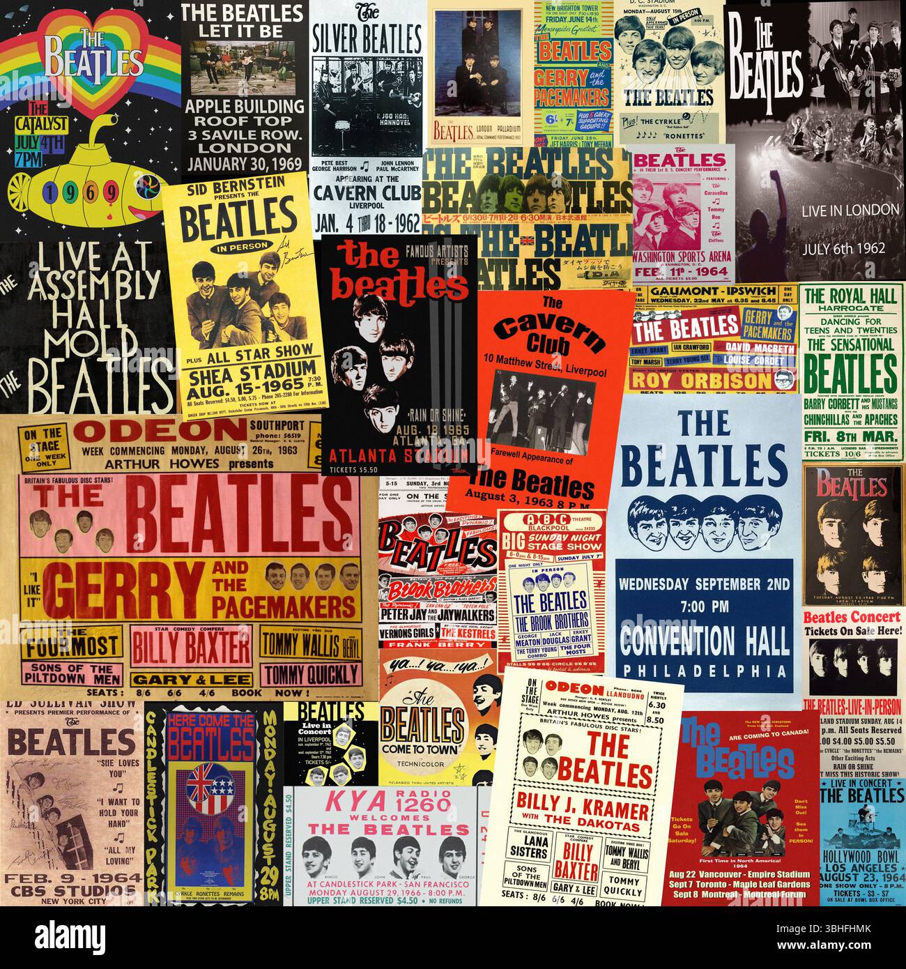 The beatles concert posters hi-res stock photography and images - Alamy