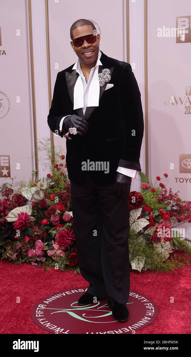 Los Angeles, USA. 09th June, 2025. Busta Rhymes attends the 2025 BET ...