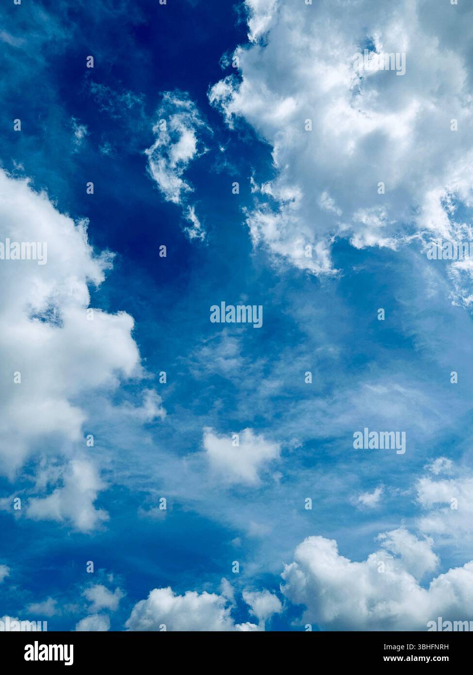 Abstract Art Painted by Clouds Stock Photo