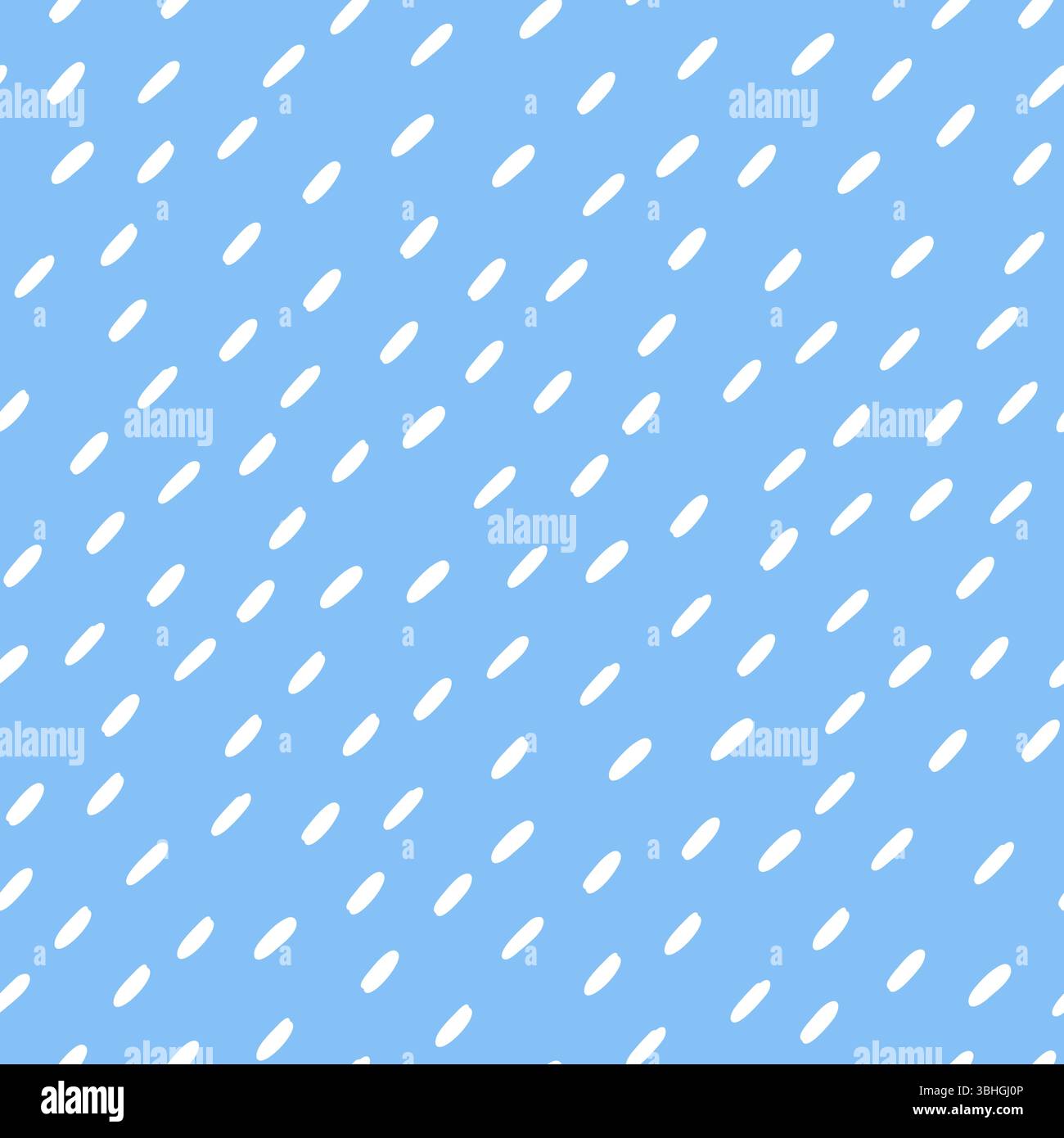 Simple rain pattern. Diagonal dashed lines. Rainy season background. White Water drops or raindrops seamless pattern. Vector illustration Stock Vector