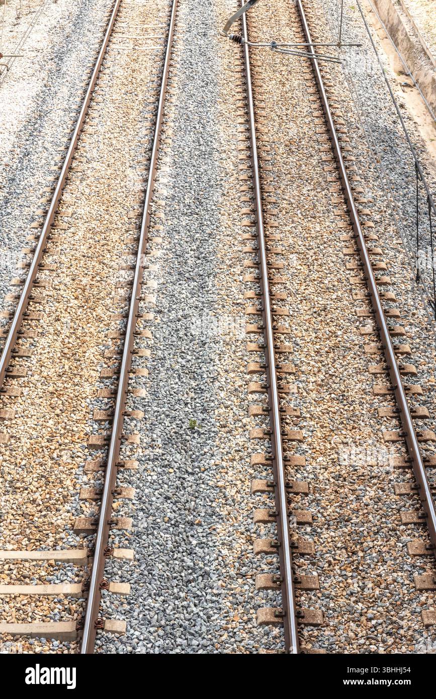 The construction of a railway track begins with site preparation, which ...