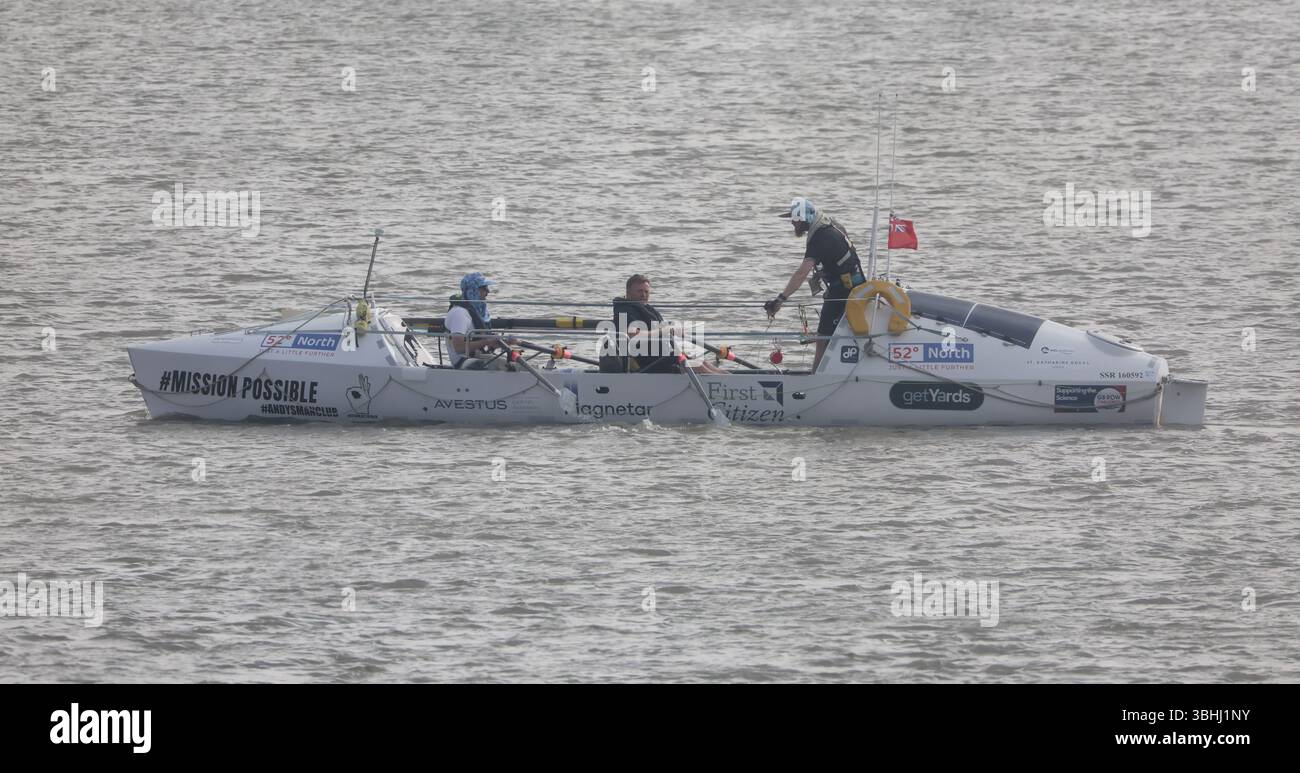 UK. 09th June, 2025. The 2025 GB Row challenge '52 degrees North' Hope ...