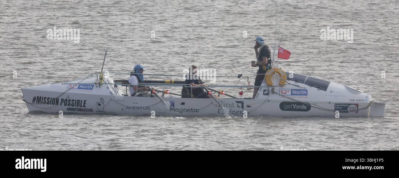 UK. 09th June, 2025. The 2025 GB Row challenge '52 degrees North' Hope ...