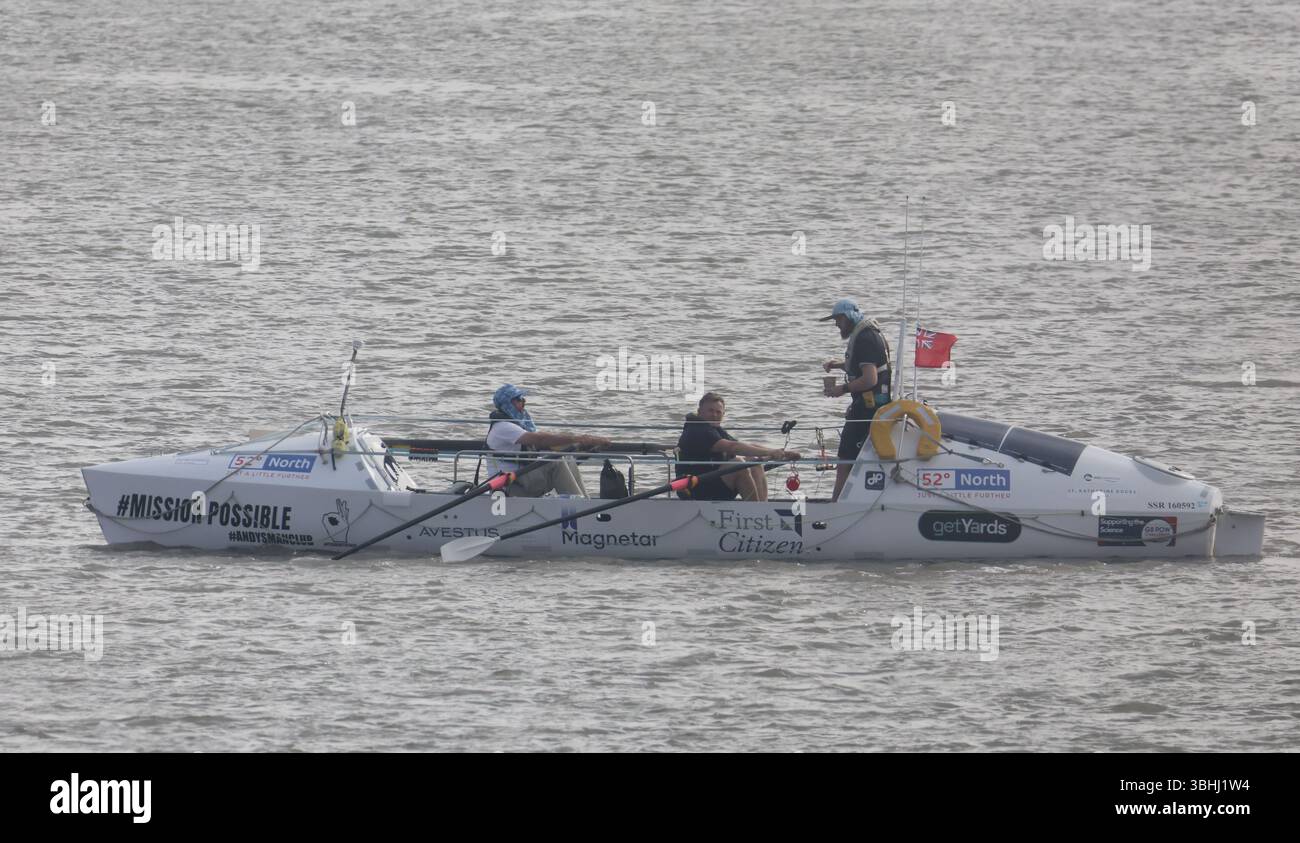 UK. 09th June, 2025. The 2025 GB Row challenge '52 degrees North' Hope ...