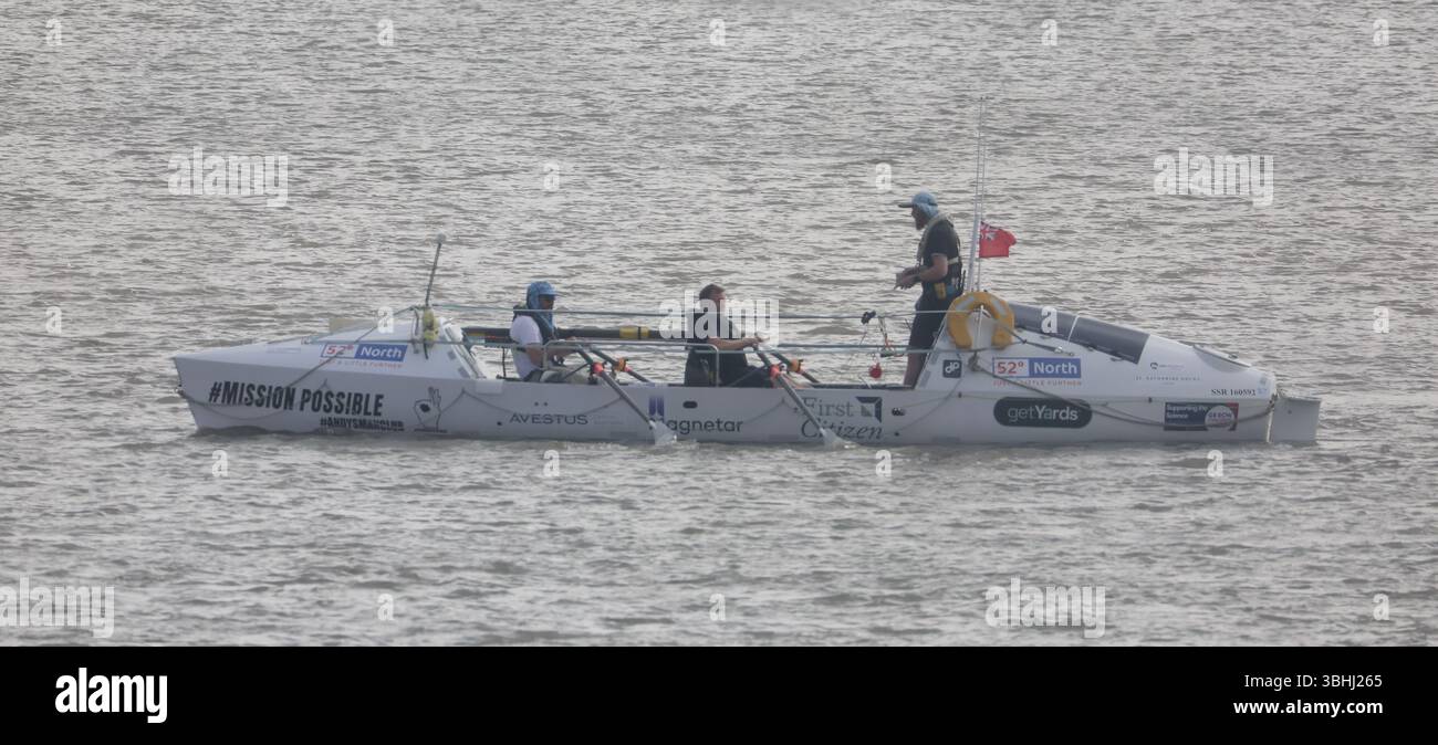 UK. 09th June, 2025. The 2025 GB Row challenge '52 degrees North' Hope ...