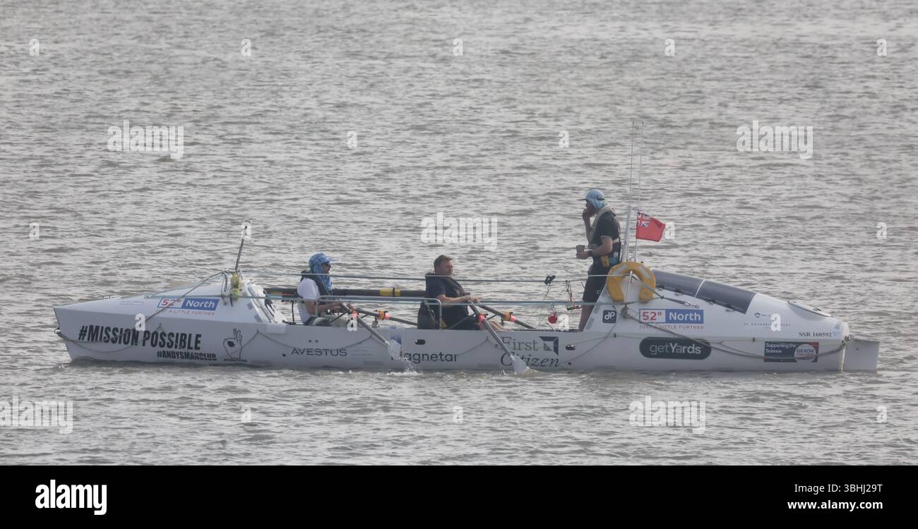 UK. 09th June, 2025. The 2025 GB Row challenge '52 degrees North' Hope ...