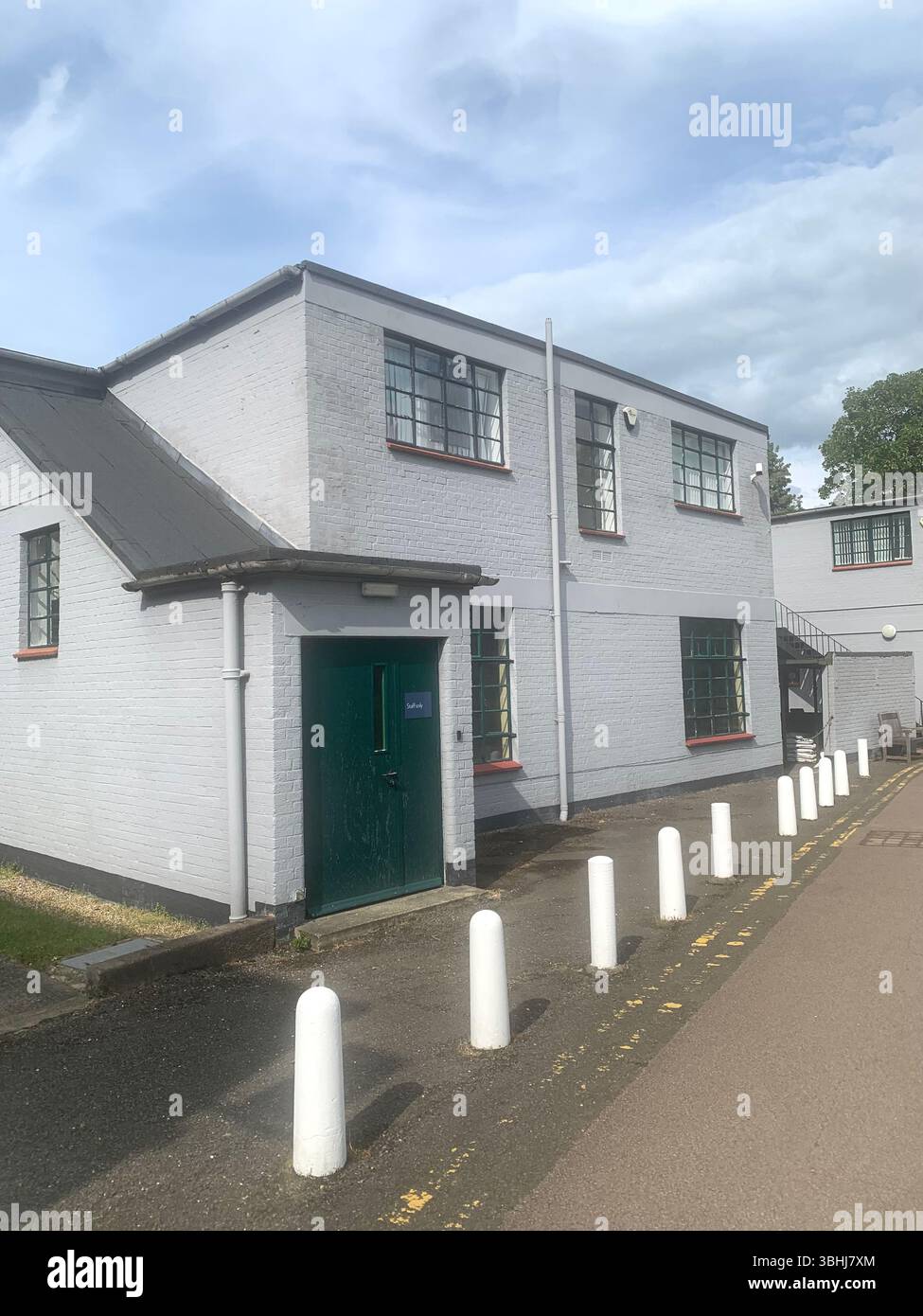 Bletchley Park wartime house mansion code breaking world war 2  and 1 old mansion British intelligence history historic place visit building building - Smartphone Captured Stock Image