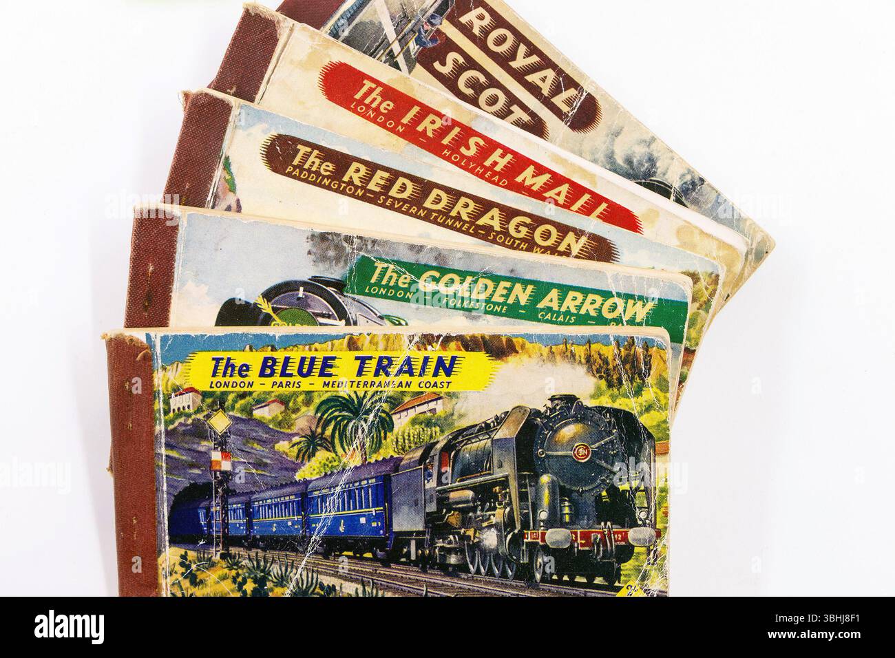 Vintage Train Travel Brochures Featuring Classic European Routes 