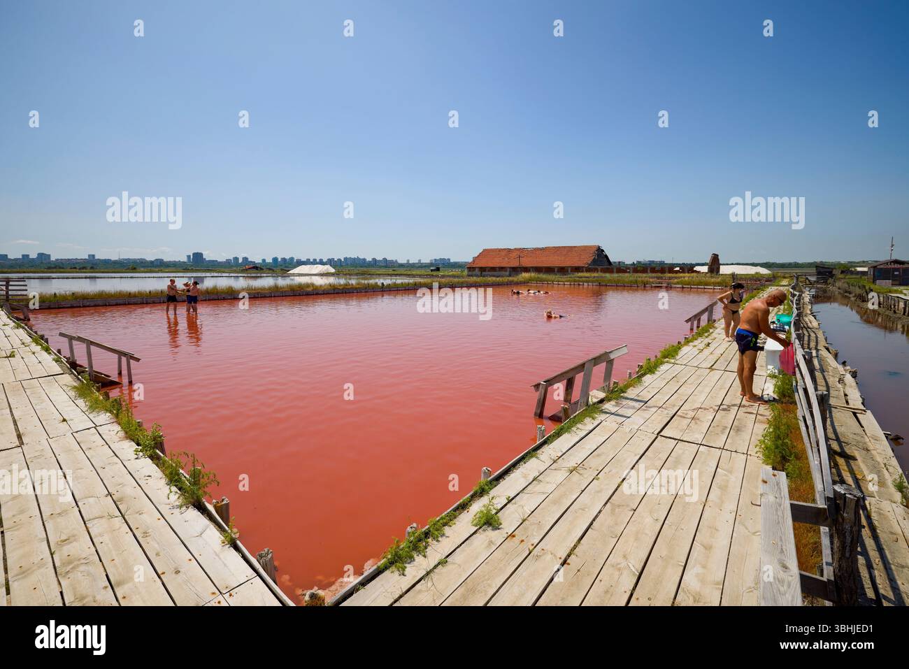 lake-atanasovsko-bulgaria-june-7-2025-lake-famous-for-its-pink-color