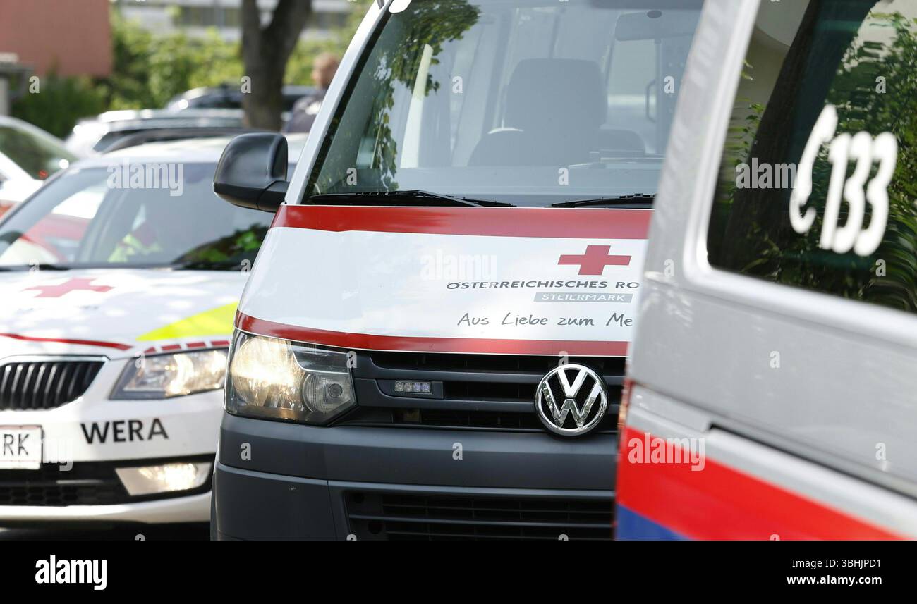 Graz, Austria. 10th June, 2025. A major police operation began on ...