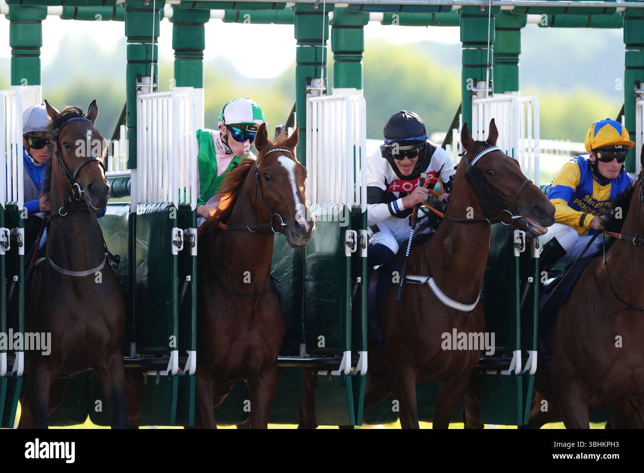Runners And Riders Leave The Starting Gates In The Race And Rest At The runners-and-riders-leave-the-starting-gates-in-the-race-and-rest-at-the