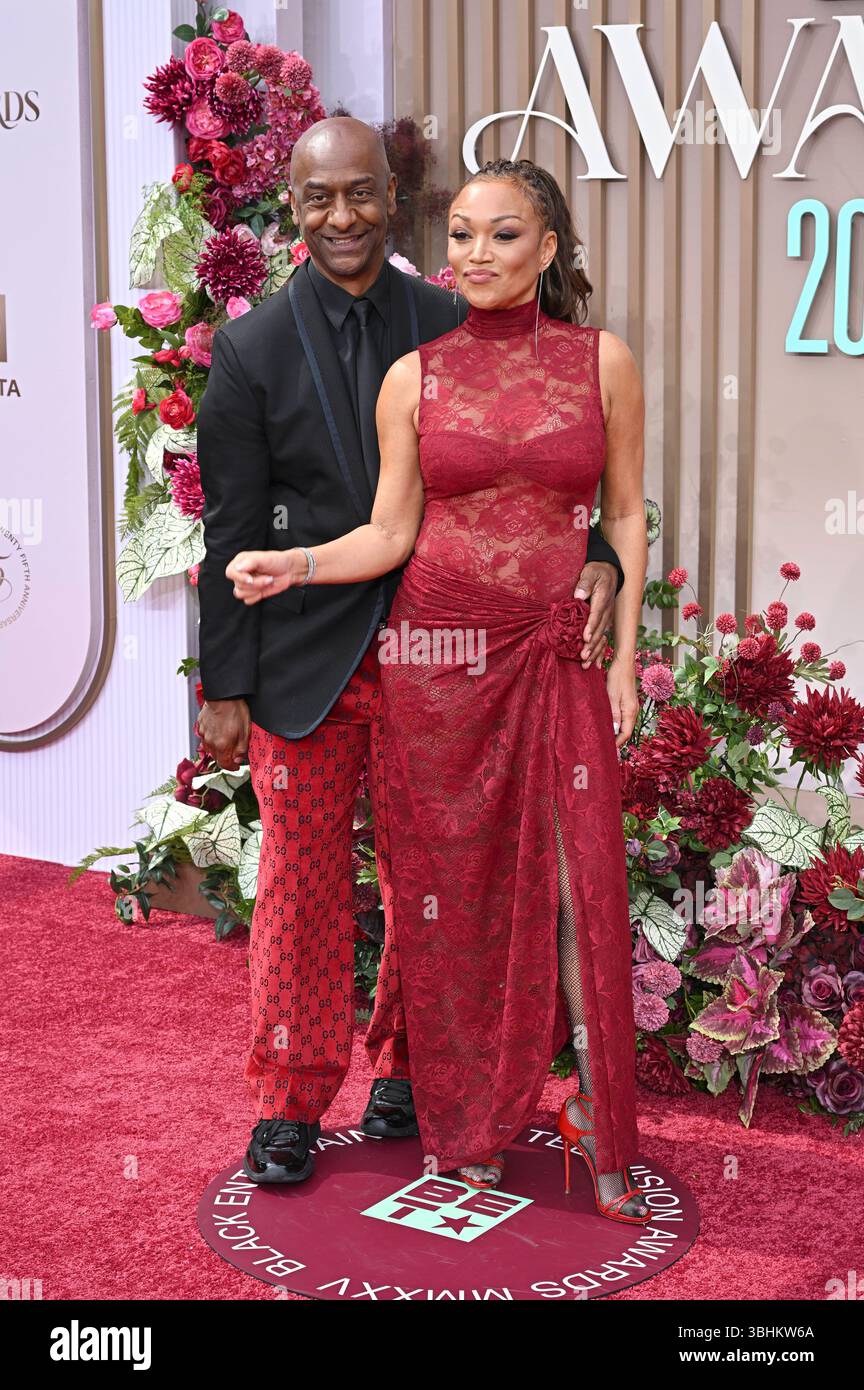 Stephen G. Hill und Chante Moore bei der Verleihung der 25. BET Awards 2025 im Peacock Theater. Los Angeles, 09.06.2025 *** Stephen G Hill and Chante Moore at the 25 BET Awards 2025 at the Peacock Theater Los Angeles, 09 06 2025 Foto:xD.xStarbuckx/xFuturexImagex bet 5768 Stock Photo