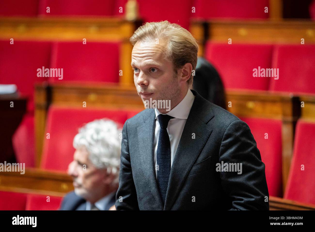 Paris, France. 10th June, 2025. UDR's MP Charles Alloncle during a