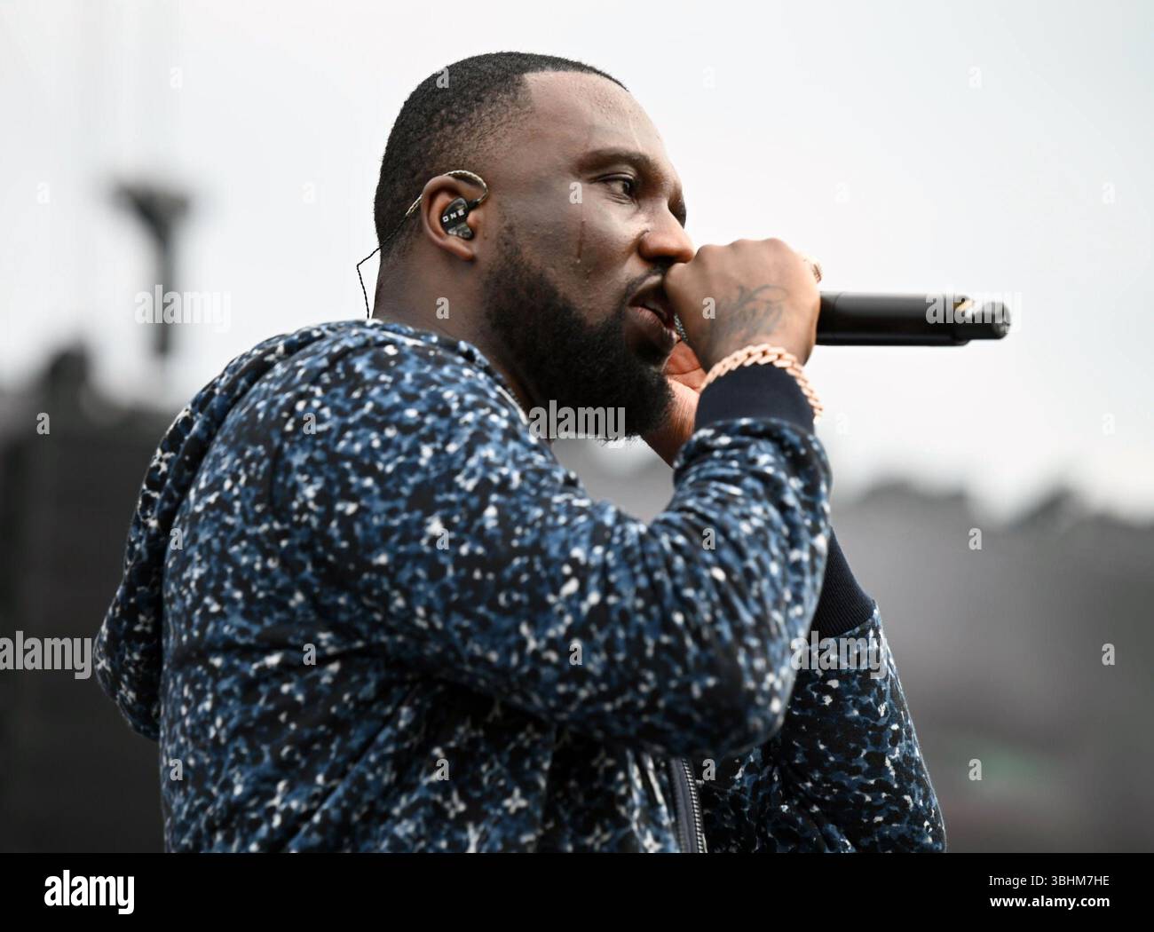 Headie One preforming at Wireless Festival, Finsbury Park, London UK  2023 photo by Laura Rose Stock Photo