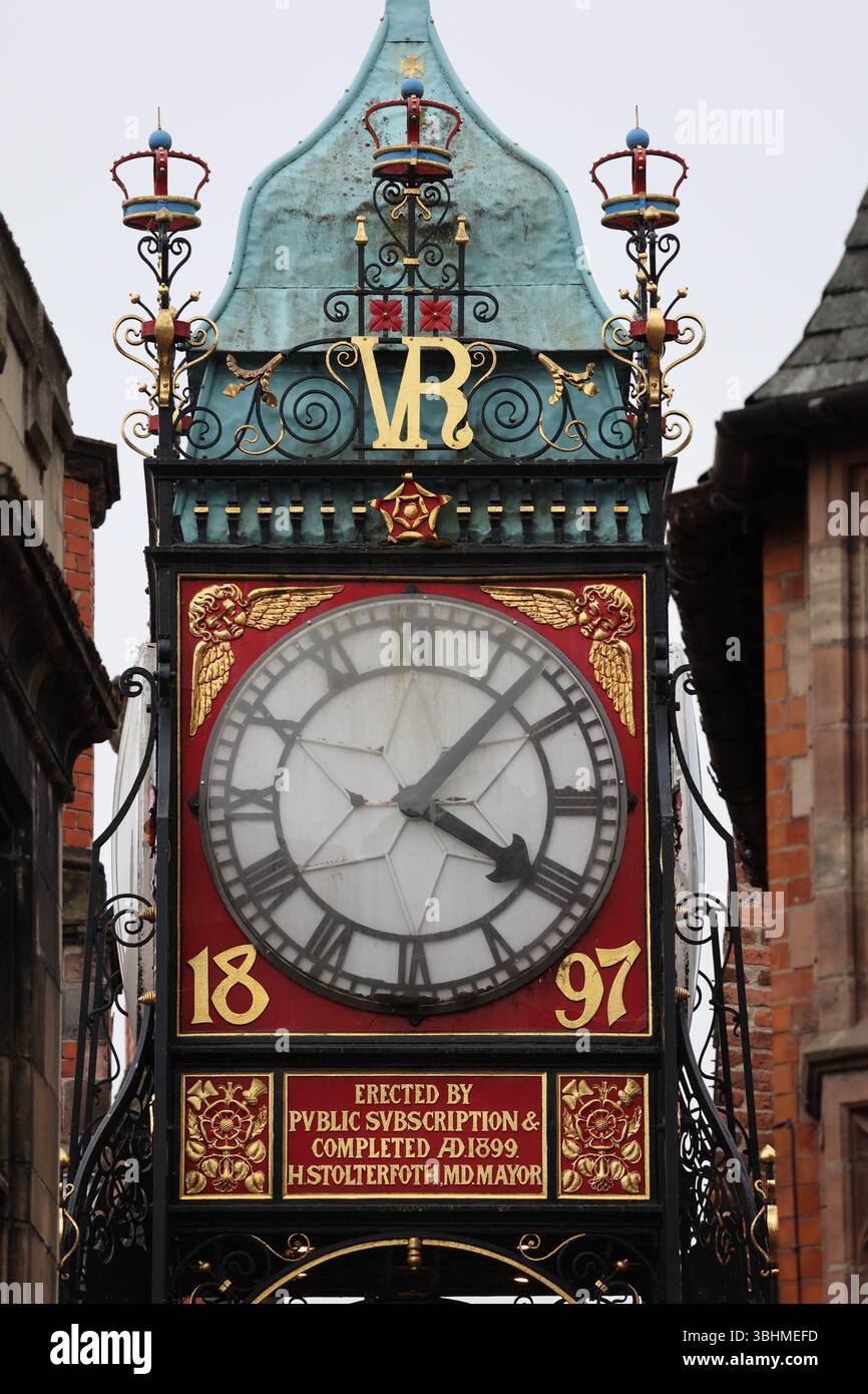 Eastgate Clock, Chester Stock Photo