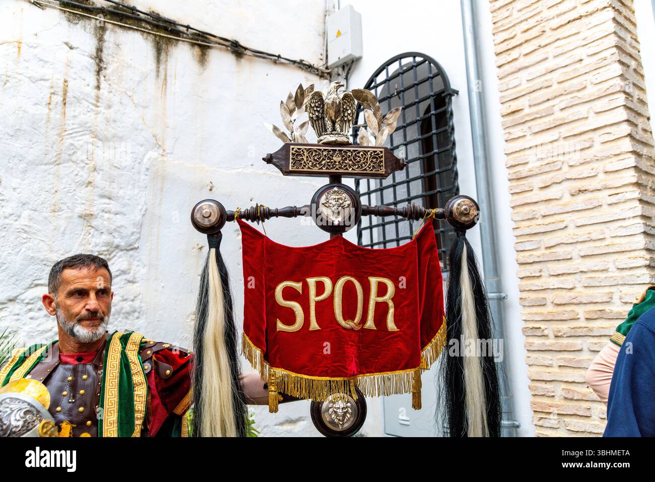 Spqr banner hi-res stock photography and images - Alamy, image size:1300x956