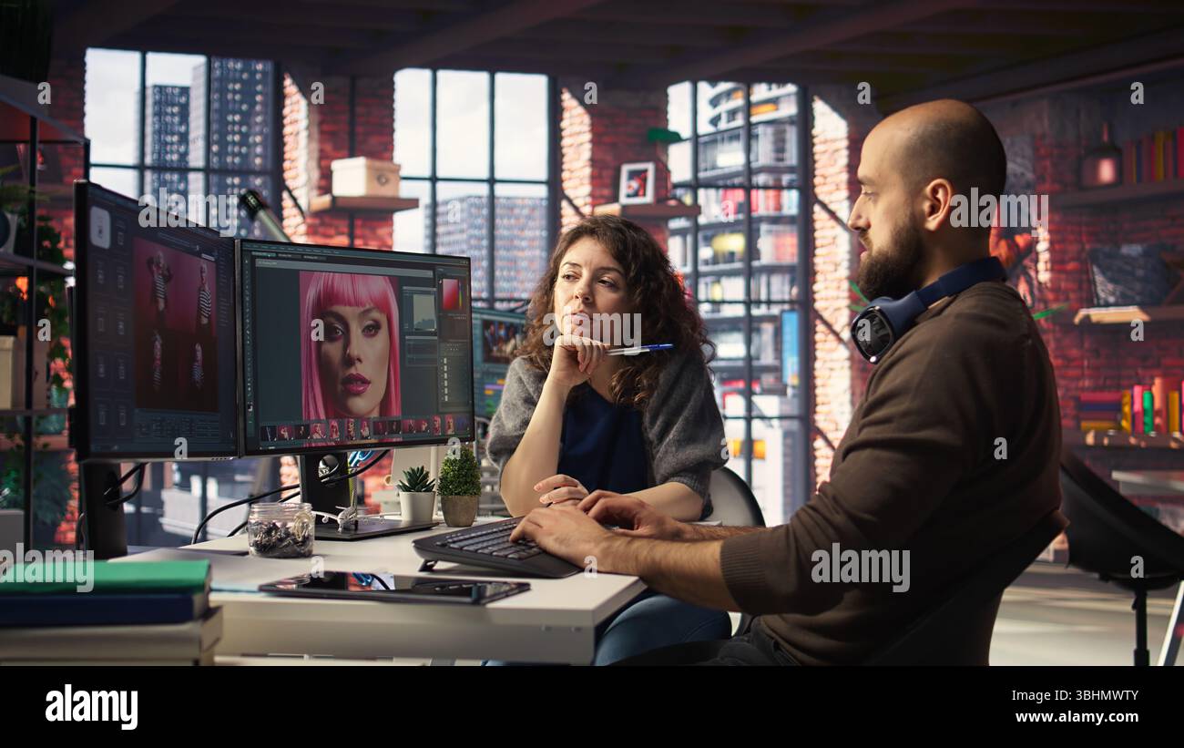 Creative team works with AI chatbot and editing software to improve ...