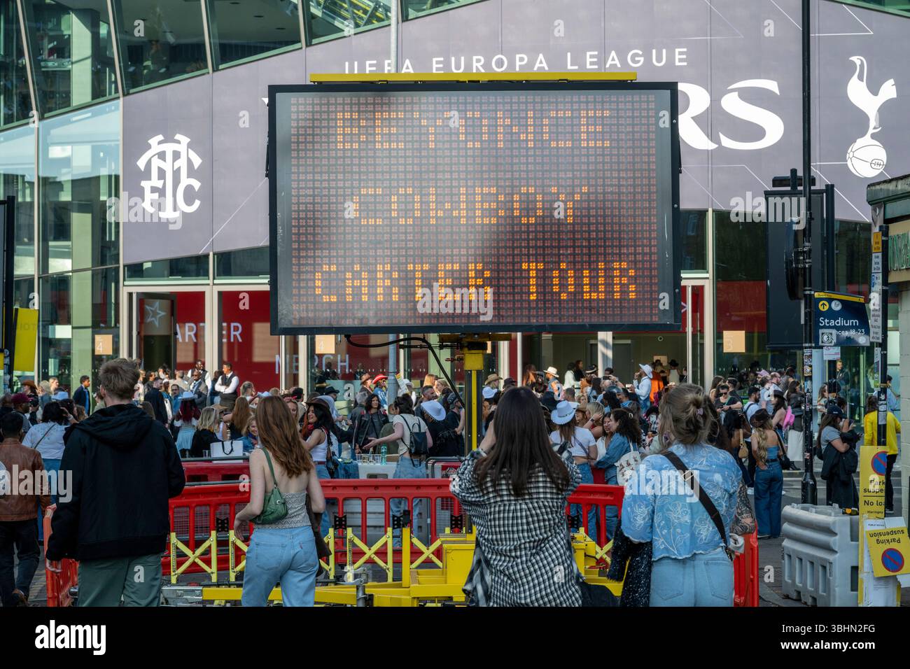 London, UK. 10 June 2025. Fans arrive for Beyoncé’s Cowboy Carter Tour ...