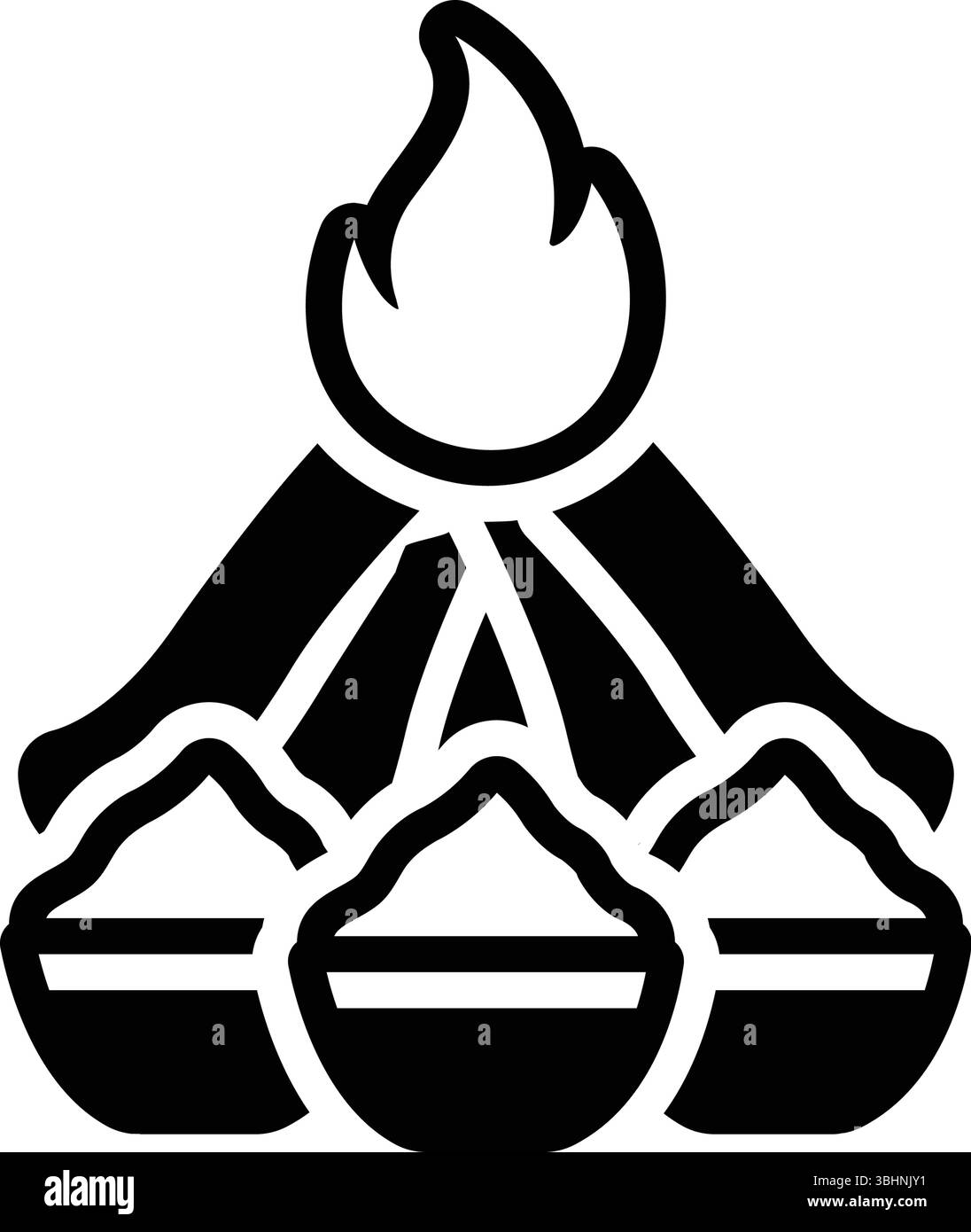 Icon for bonfire, lohri Stock Vector Image & Art - Alamy