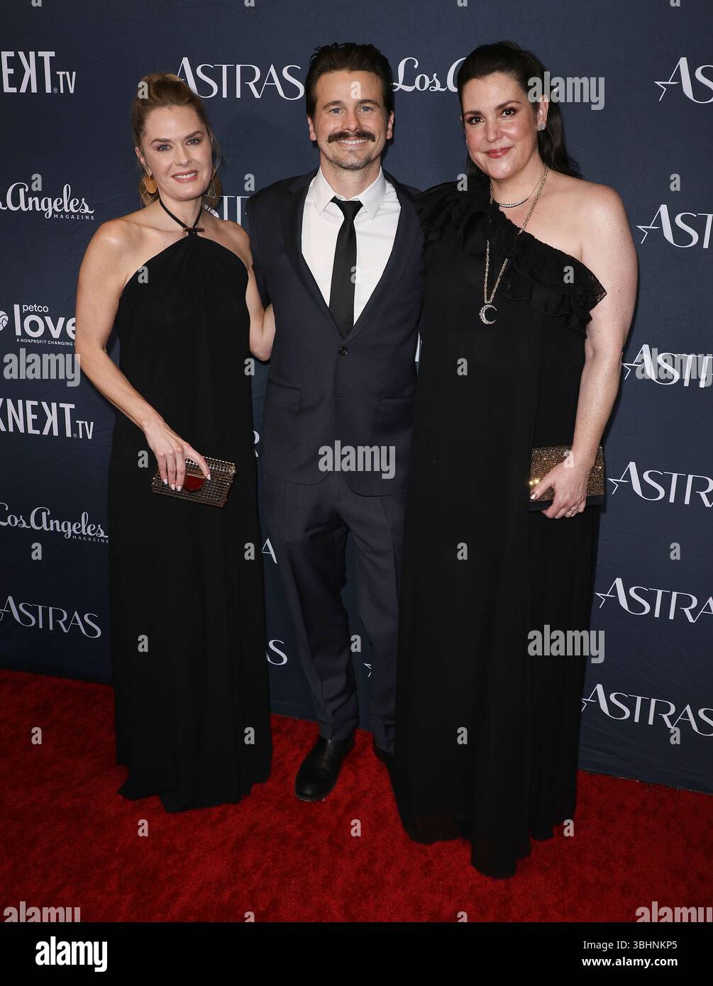 Maggie Lawson, Jason Ritter, Melanie Lynskey arrives at The 2025 Astra