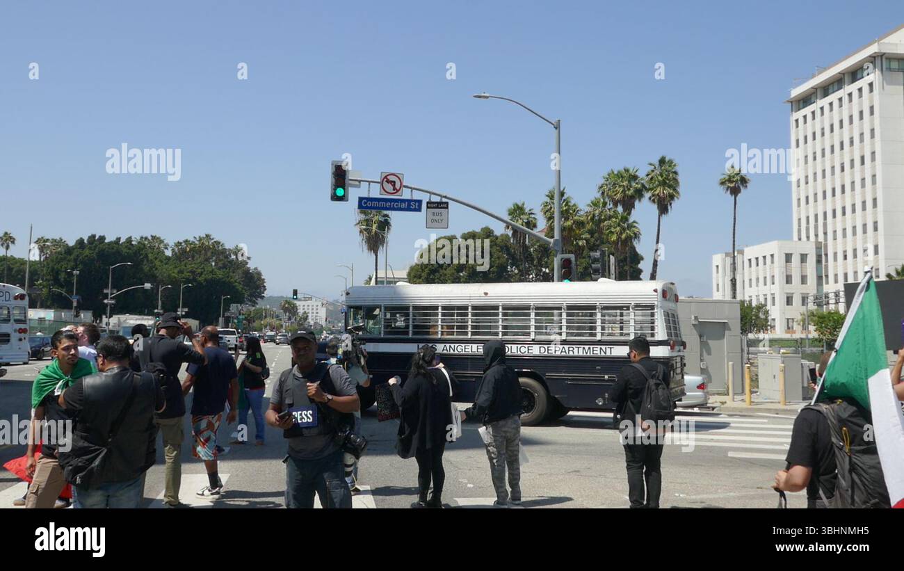 Los Angeles, California, USA 10th June 2025 LAPD Police during LA ...