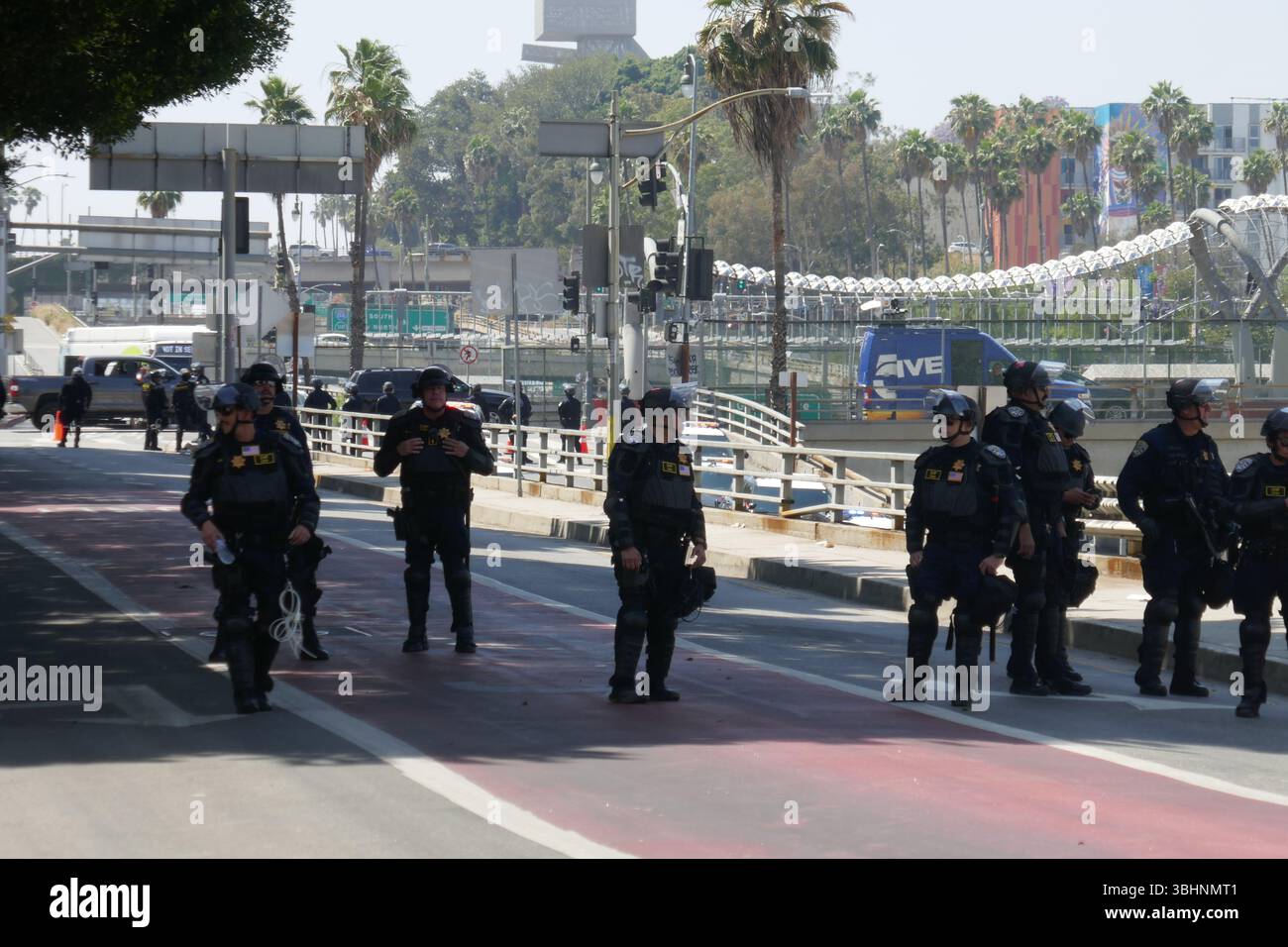 Los Angeles, California, USA 10th June 2025 LAPD Police during LA ...