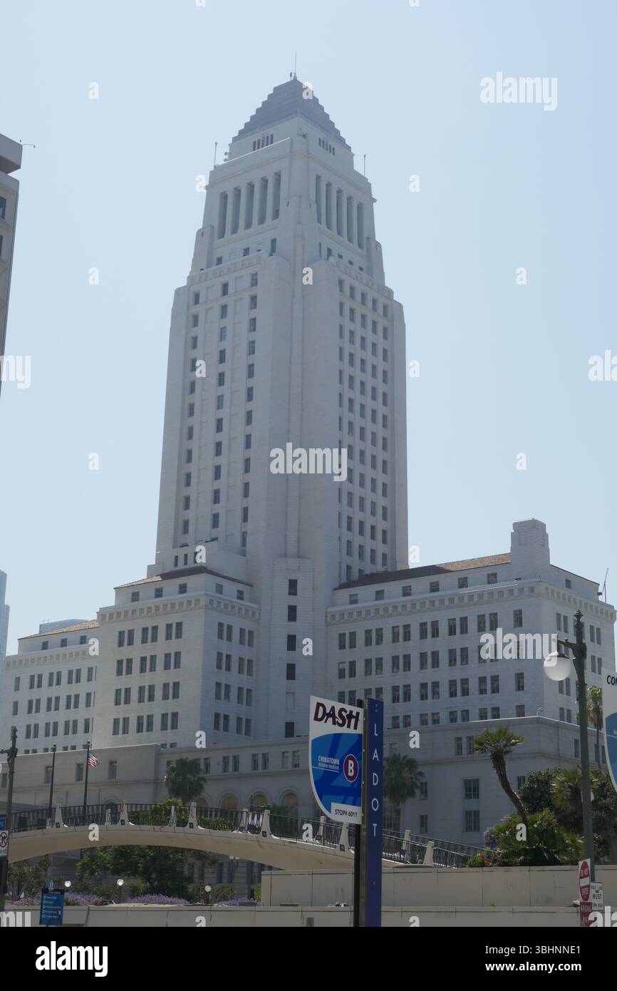 Los Angeles, California, USA 10th June 2025 LA City Hall during LA ...