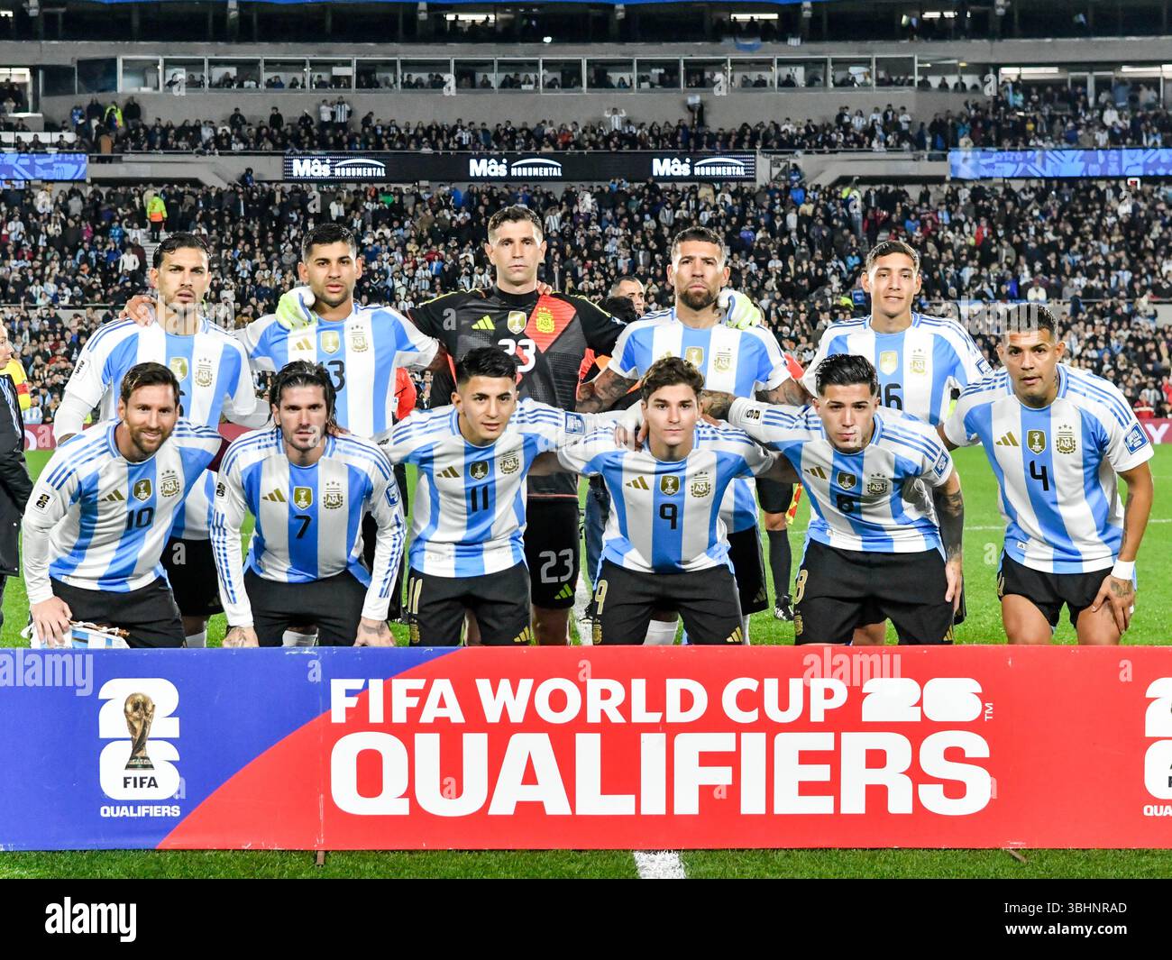 Buenos Aires Argentina June 11 2025 Argentina Teamduring The Match Buenos Aires Argentina June 11 2025 Argentina Teamduring The Match Between The Argentine National Team And Colombia For The Conmebol Qualifying Phase For The 2026 World Cup Monumental Antonio Liberti Stadium Credit Facundo Morales Alamy Live News 3BHNRAD