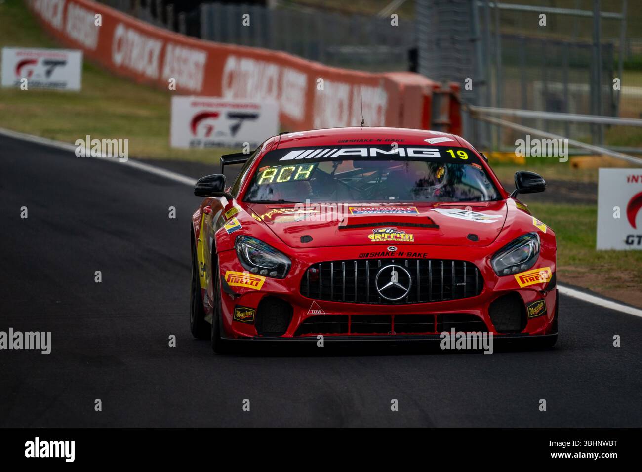 The Team Nineteen Mercedes-AMG GT3 driven by MARK GRIFFITH in the GT4 ...