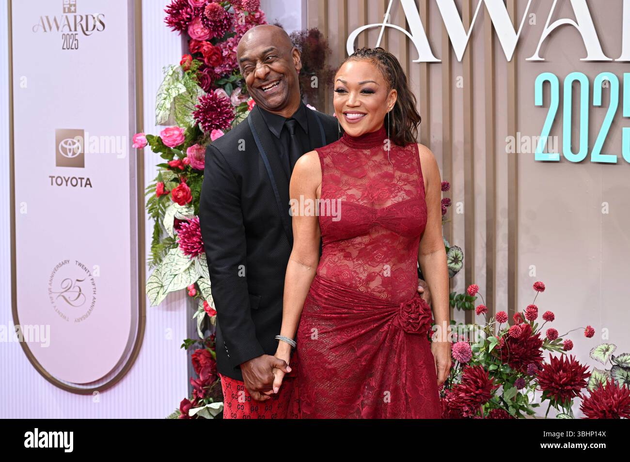 Stephen G. Hill und Chante Moore bei der Verleihung der 25. BET Awards 2025 im Peacock Theater. Los Angeles, 09.06.2025 Stock Photo