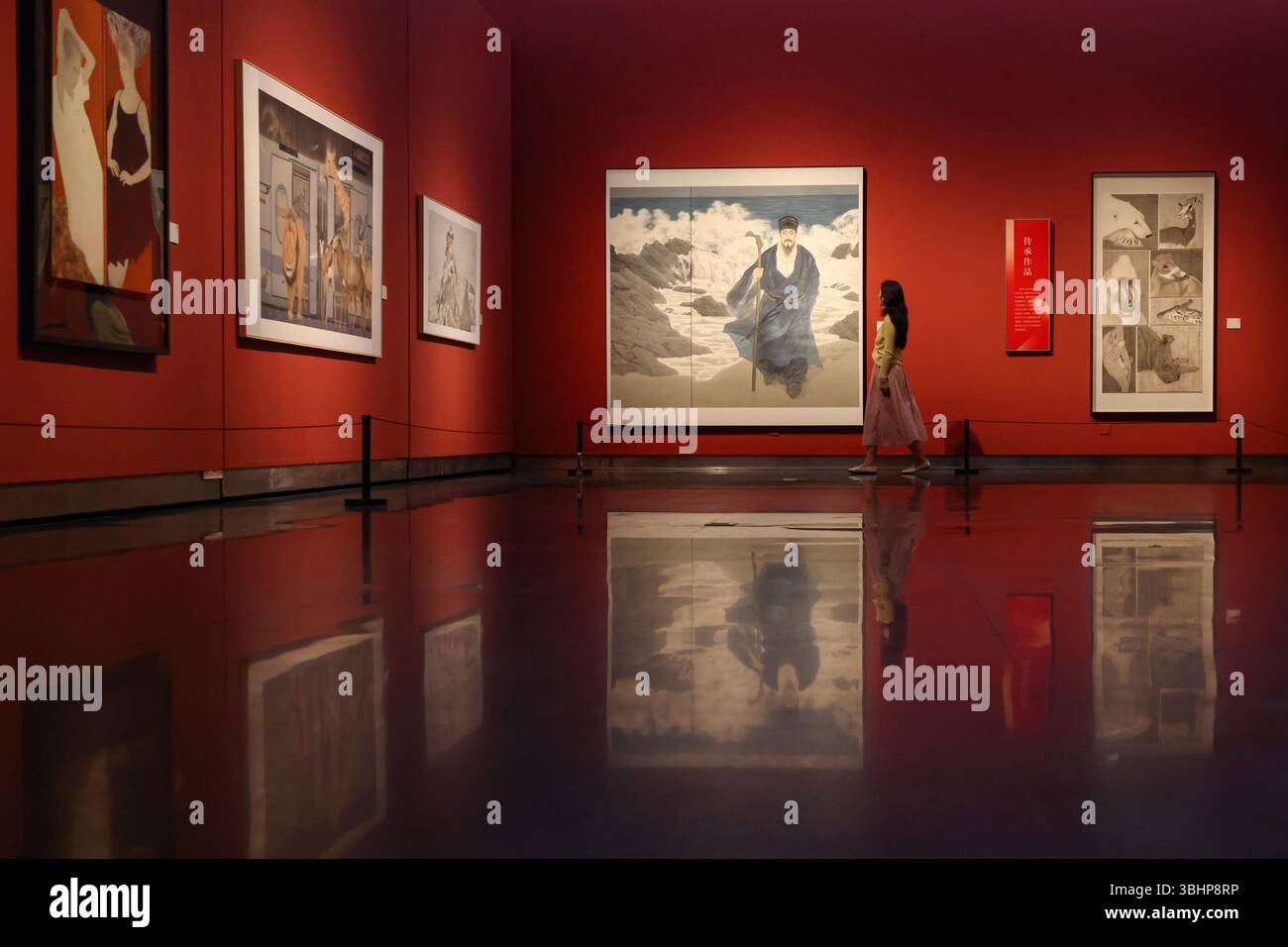 the-12th-china-gongbi-painting-exhibition-hi-res-stock-photography-and