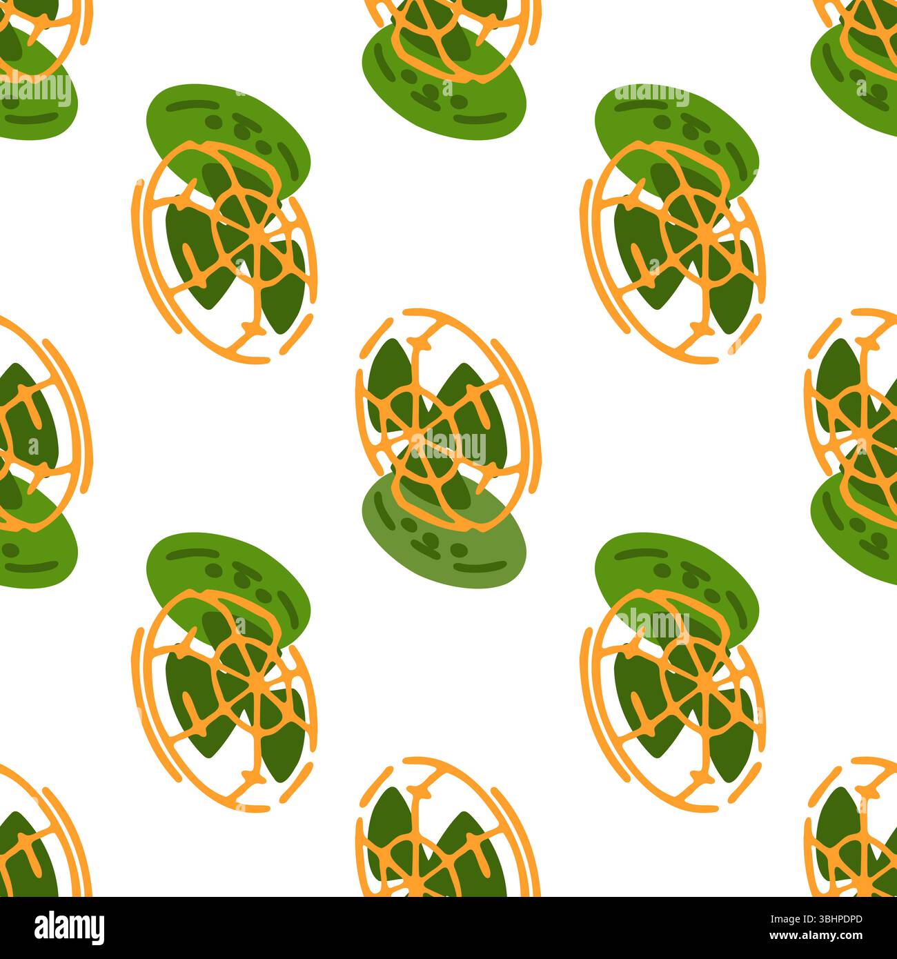 Seamless Electric Fan Pattern Stock Vector