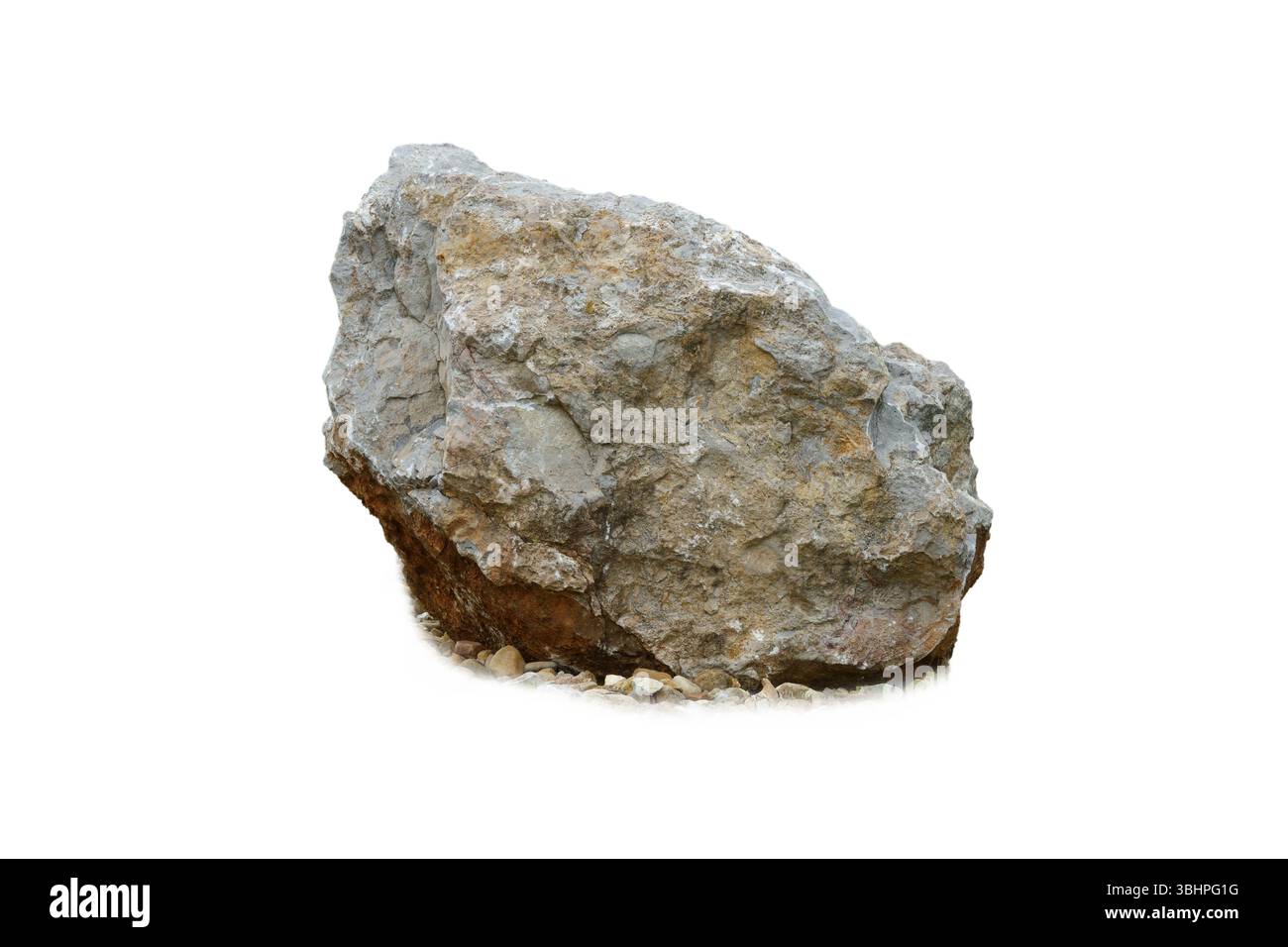 stone isolated on white background Stock Photo