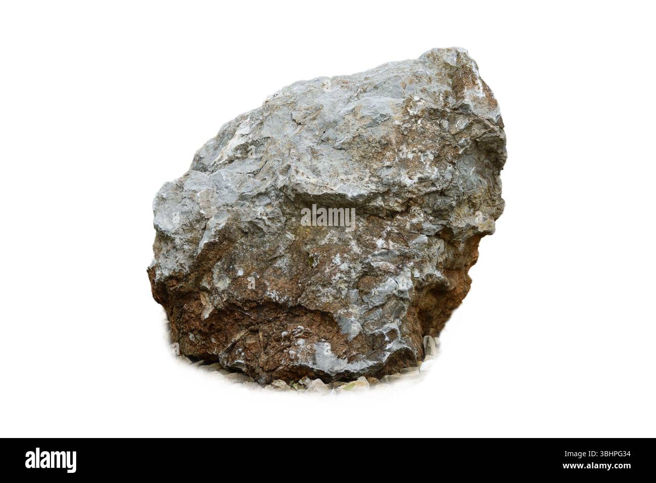 stone isolated on white background Stock Photo