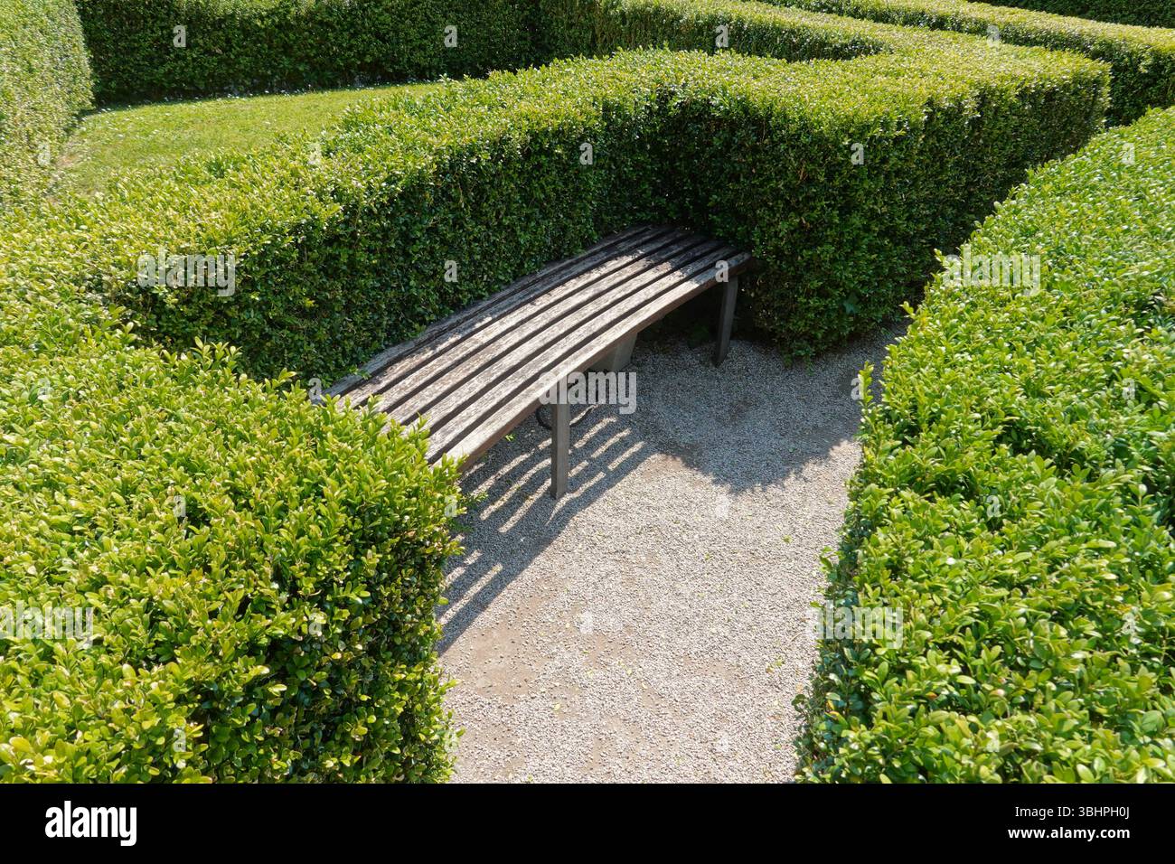 Venedig, Giardini di Ca' Rezzonico, Garten des Museums Ca' Rezzonico // Venice Giardini di Ca' Rezzonico, Garden of Ca' Rezzonico Museum Stock Photo